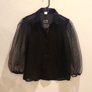 Vivid sheer blouse | size M